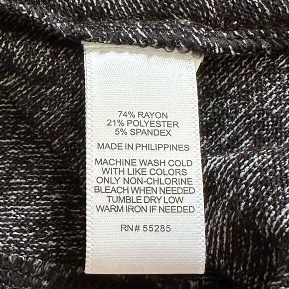 Express Dress Charcoal Gray Jersey Long Sleeve Surplice V- Neck Dress Medium NEW - Picture 10 of 11